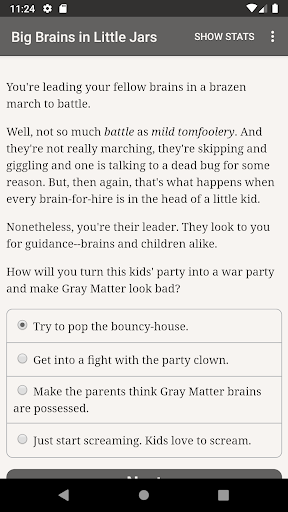 Big Brains in Little Jars Screen 3