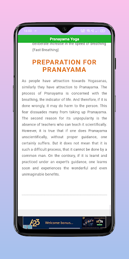 Pranayama yoga