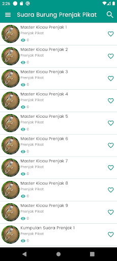 Suara Burung Prenjak Pikat Screen 2