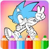 How To Color Sonic theHedgehog icon
