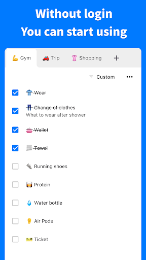 Screenshot of PrepList - Prepare & Remember