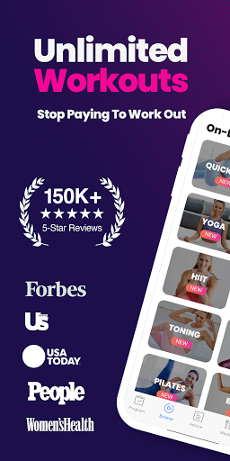 FitOn - Free Fitness Workouts & Personalized Plans screen 0