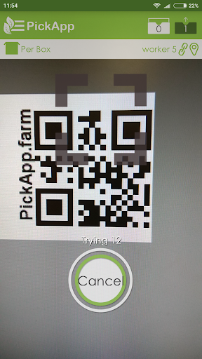 Android application PickApp Scanner screenshort