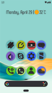 Smoon UI - Captura de pantalla del paquete de iconos redondeados