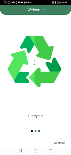 Android application i-Recycle screenshort