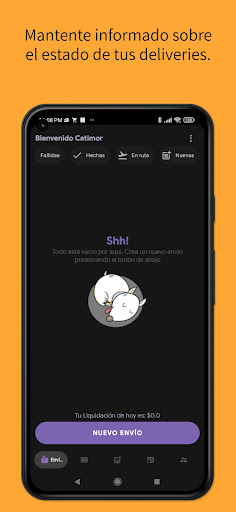 Android application Mario Mandaditos screenshort