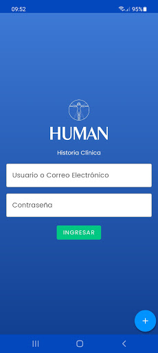 Android application Human Salud Historia Clínica screenshort