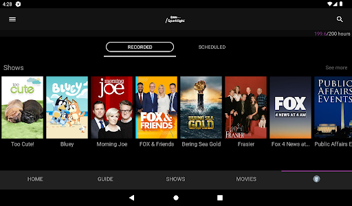 Screenshot of FidelityTV