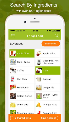 Android application Fridge Food - Easy recipes screenshort