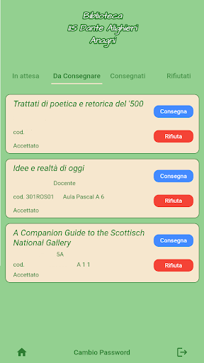 Biblioteca IIS Anagni Admin Screen 2