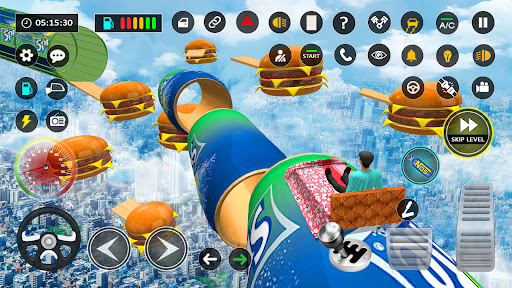 Android application Bed Games Mega Ramp Stunt screenshort