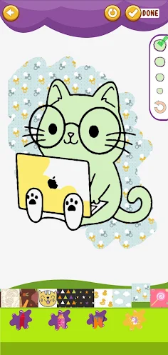 Coloring Cute Glitter - Screenshot 3
