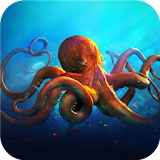 Sea animals. Octopus icon