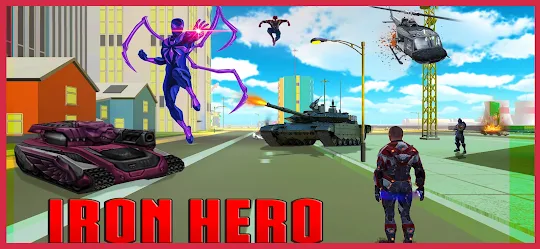 Spider Hero gegen Iron Avenger