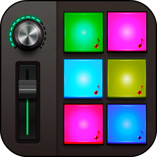 DJ music pad (mix) logo