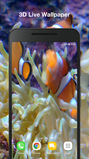Android application Real Fish Live Wallpaper screenshort