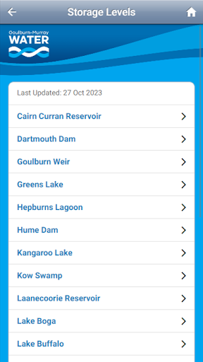 Goulburn Murray Water Mobile Screen 2