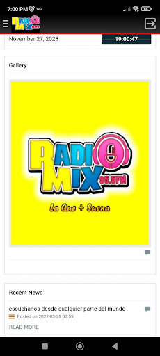 Radio Mix 95.5 Screen 2