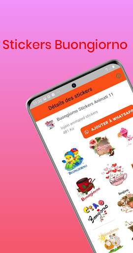 Buongiorno Stickers Animati