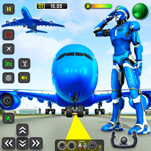 Robot Pilot Airplane Games 3D 1.14 Icon