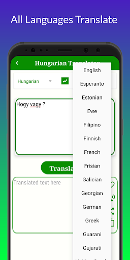 Hungarian Translator Screen 3