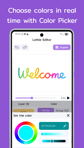 Lottie Editor - Change Color