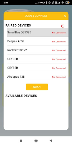 GeyserBLEControl Screen 3