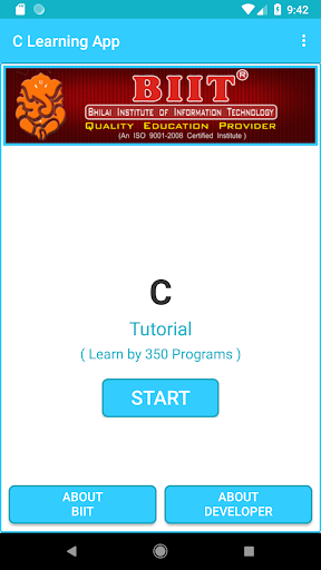 Android application C Training App - 350 Programs screenshort