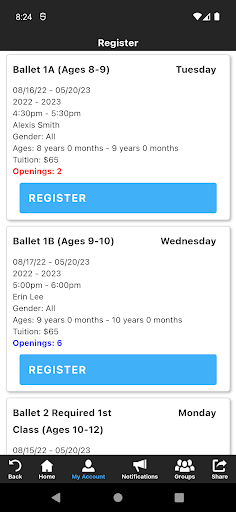 Turning Pointe School of Dance Screen 3