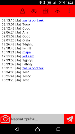 Android application HUT screenshort
