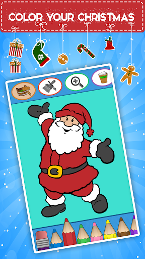 Android application Kids coloring book: Christmas screenshort
