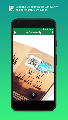 Android application CannVerify screenshort