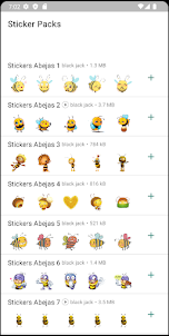 Stickers de Abejas