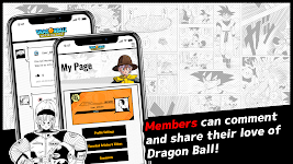 screenshot of Dragon Ball Official Site App