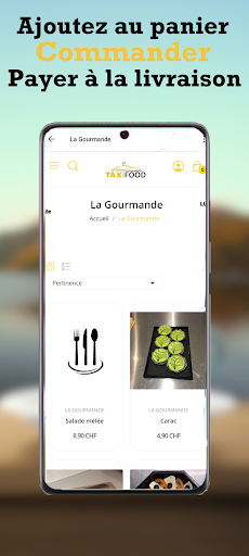 Android application TaxiFood screenshort