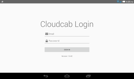 Android application Cloudcab screenshort