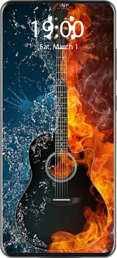Android application Guitar Live Wallpaper Parallax screenshort
