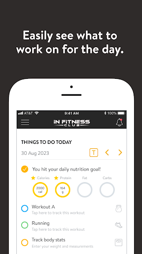 iNFit Online Screen 2