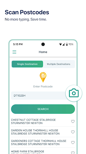 DelM8 UK Address Finder Screen 2