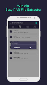 Captura de Pantalla 6 Winzip - Easy RAR File Extract android