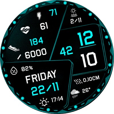 N-SPORT717 Digital Watch Face screenshot 14