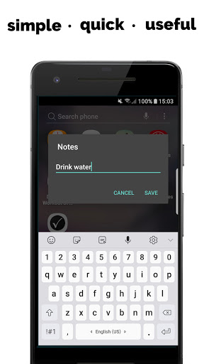Android application Notes In Notification screenshort