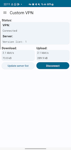 Custom VPN Screen 3
