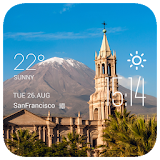 Arequipa weather widget/clock icon