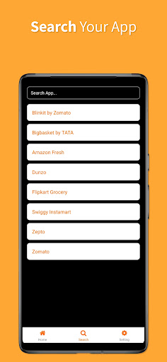 All in One Grocery App Screen 2