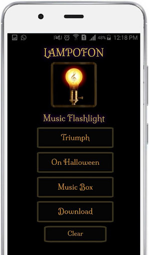 Flashlight with music Screen 3