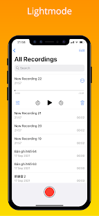 iVoice - Captura de tela de notas de voz do iOS 15