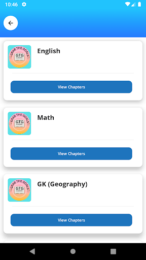 GTG Classes Screen 2