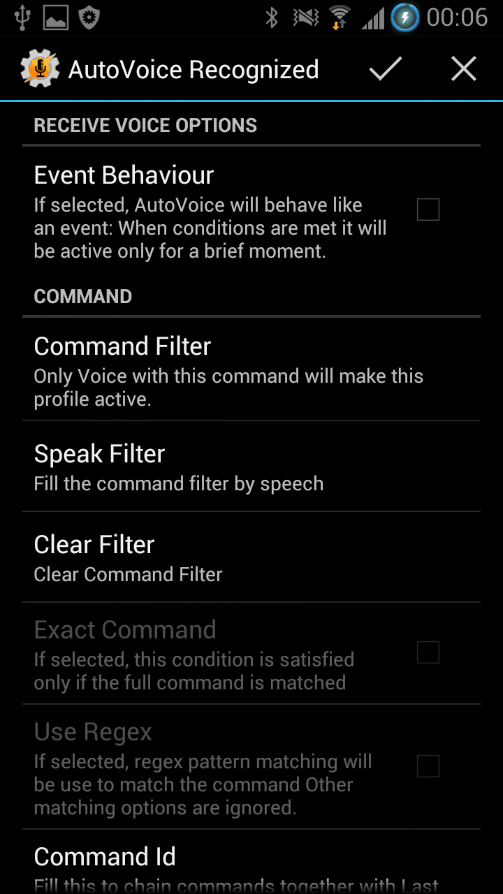 Android application AutoVoice Pro Unlock screenshort