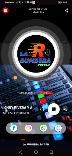 Android application La Rumbera 94.7 screenshort